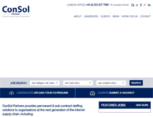 Tablet Screenshot of consolpartners.com